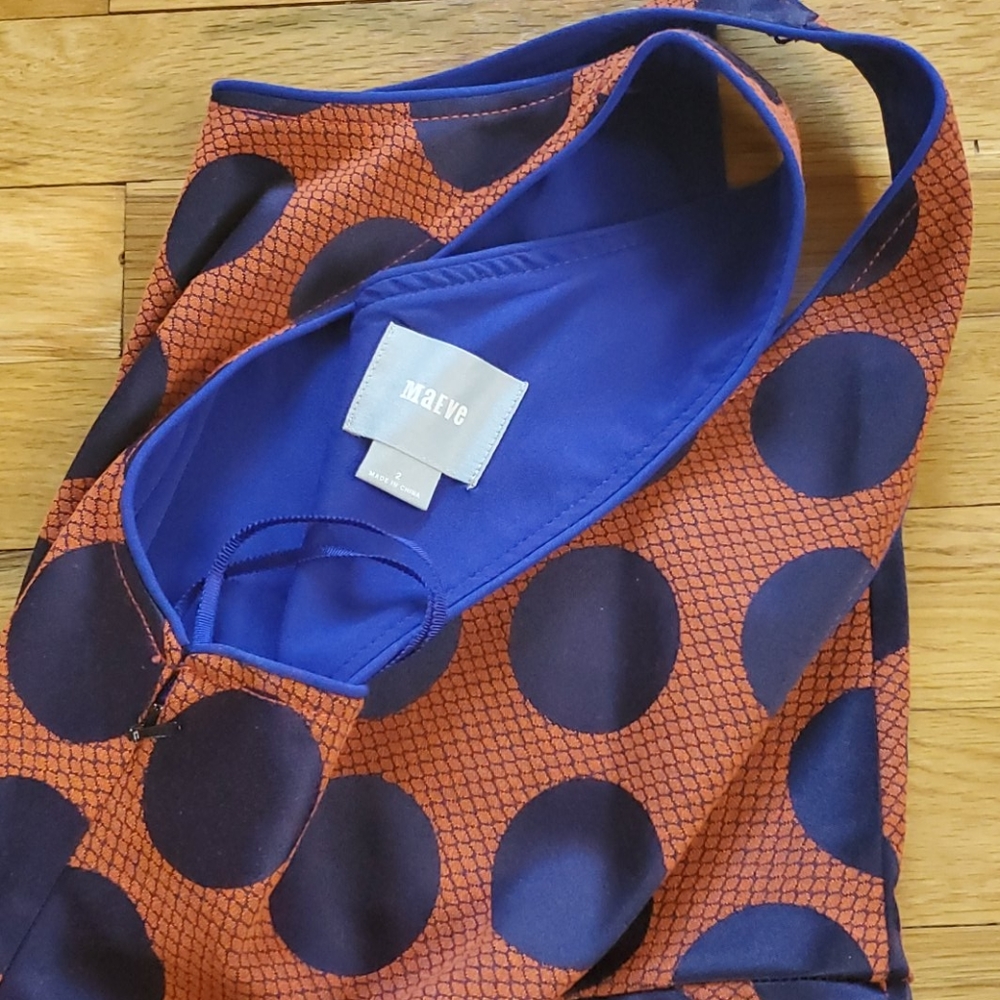Anthropologie Maeve polka dot tank dress. Size 2. - Picture 5 of 7